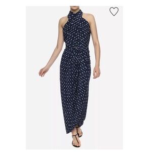 Johanna Ortiz Date In Salento Silk Maxi Dress Print Size 8 EUC